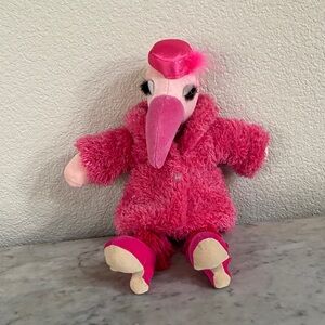 NWT-Retired I Am Furcoat  Flamingo plush